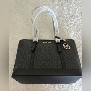 Michael Kors Black Medium Size Jet Set Tote